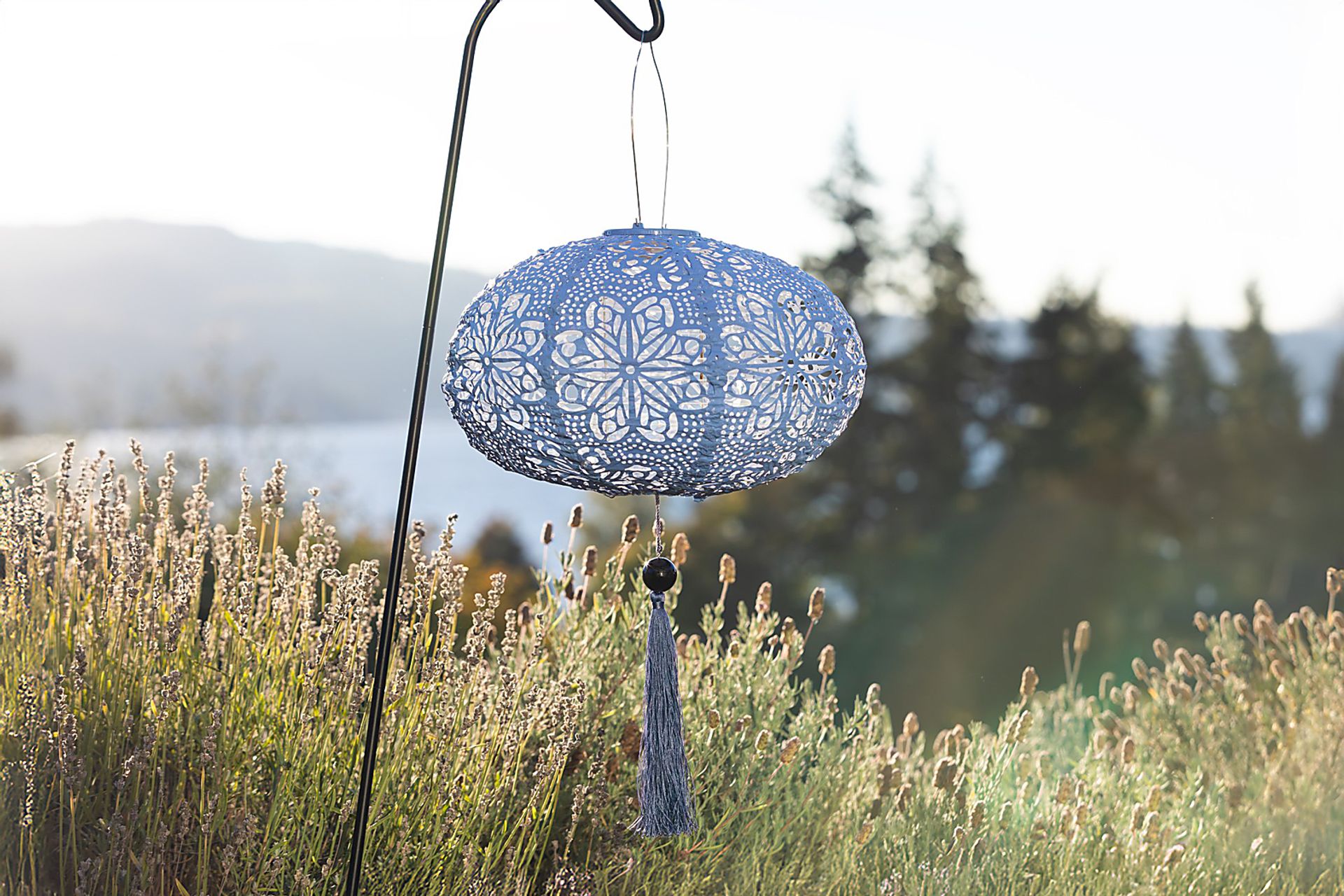 Nyx Blue Outdoor Solar Lantern - Image 4
