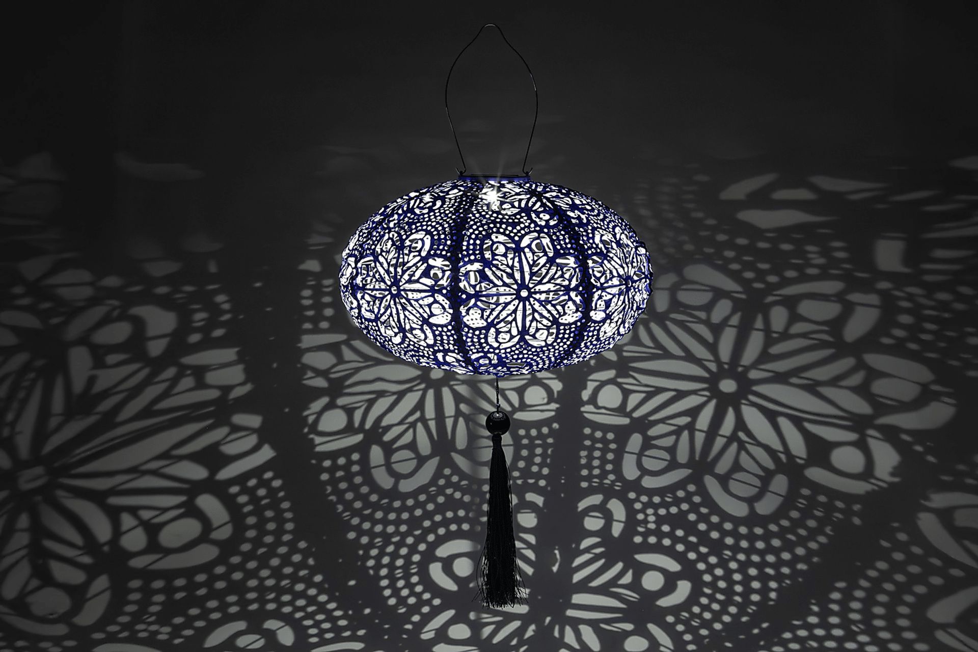 Nyx Blue Outdoor Solar Lantern - Image 5