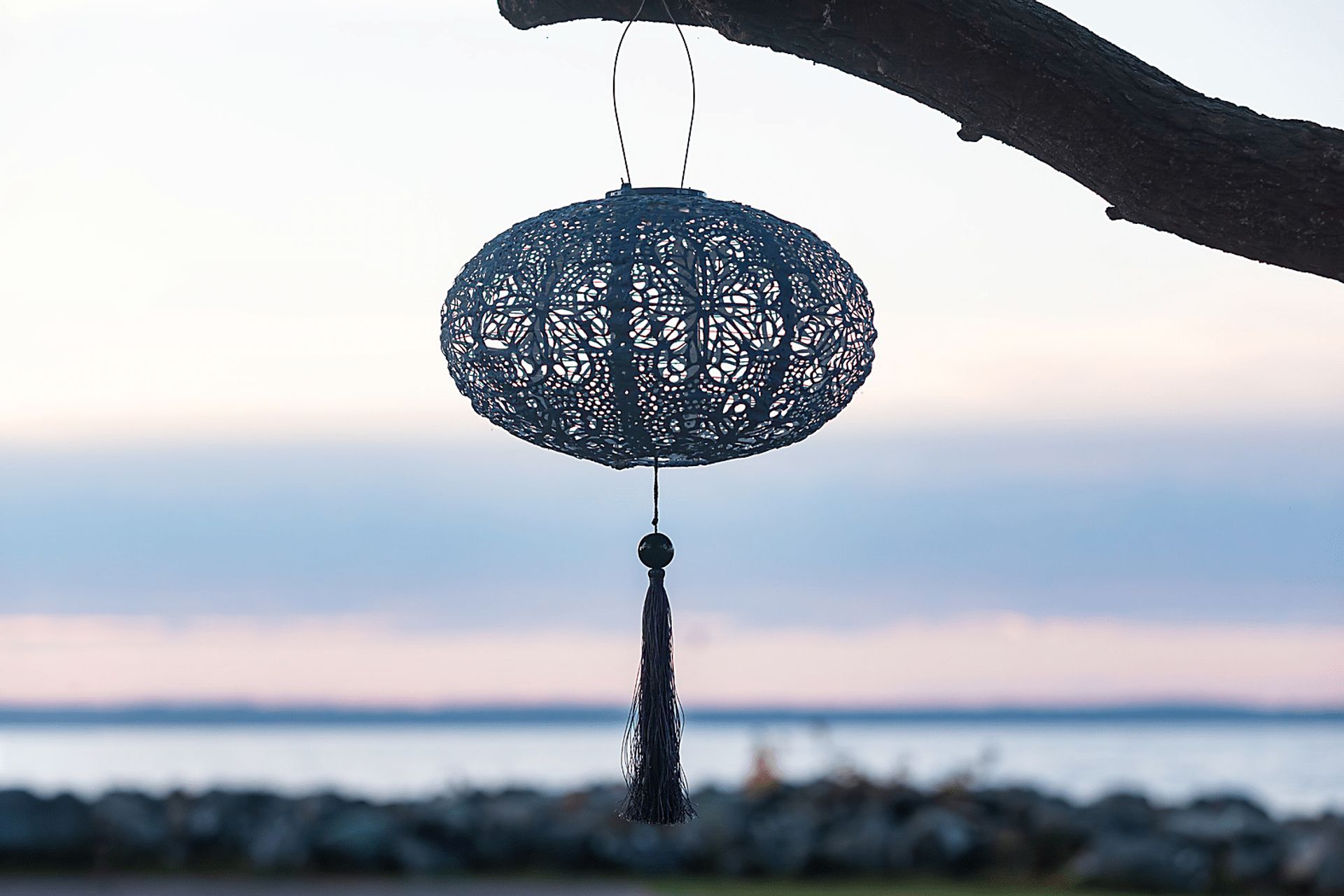 Nyx Blue Outdoor Solar Lantern - Image 6