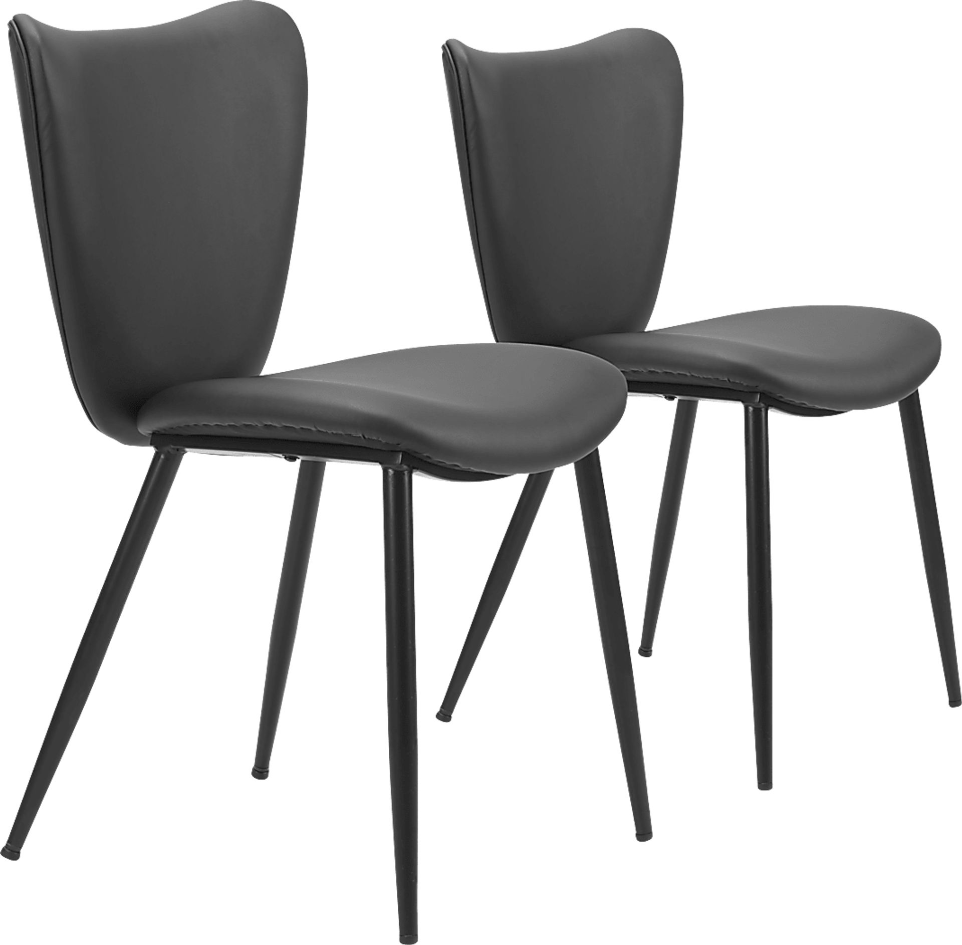 Nyxhu Black Dining Chair, Set of 2 - Image 1