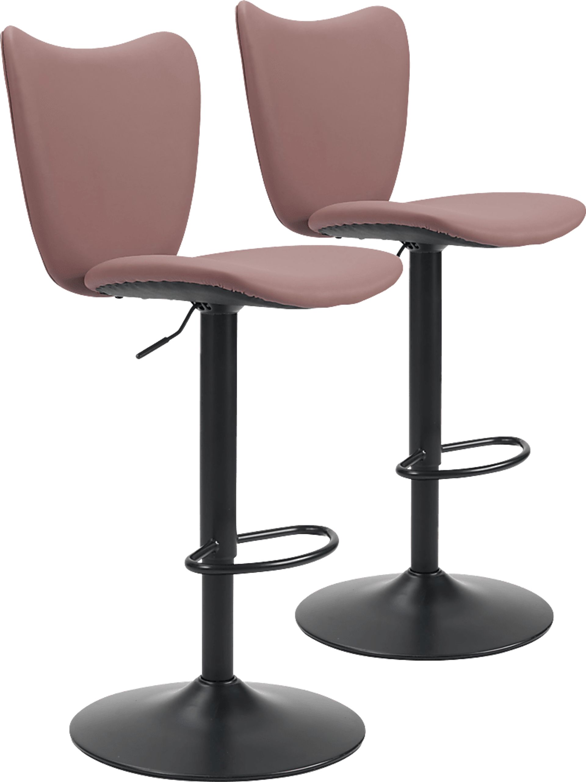 Nyxhu Brown Barstool, Set of 2 - Image 1