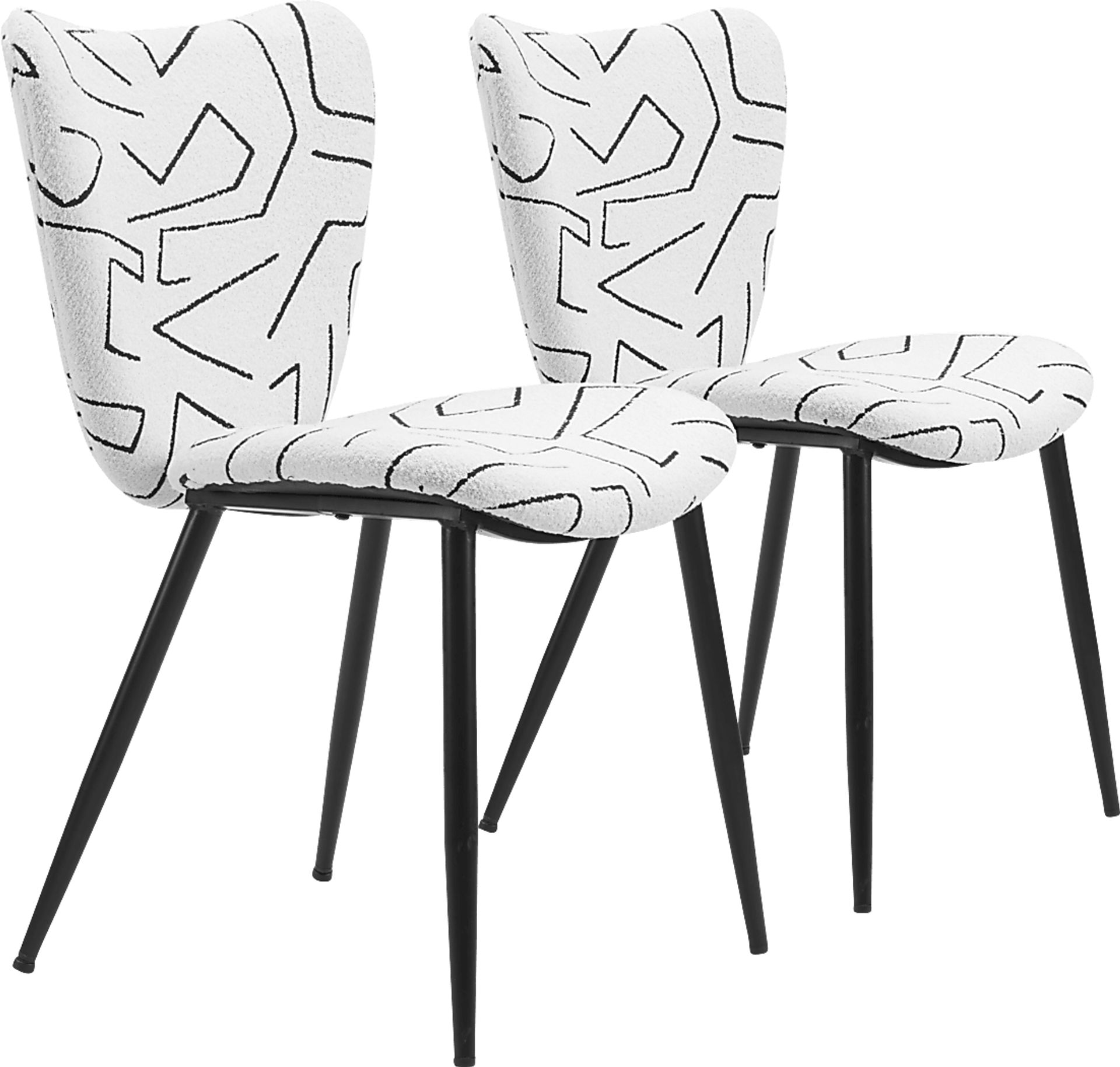 Nyxhu White Dining Chair, Set of 2 - Image 1