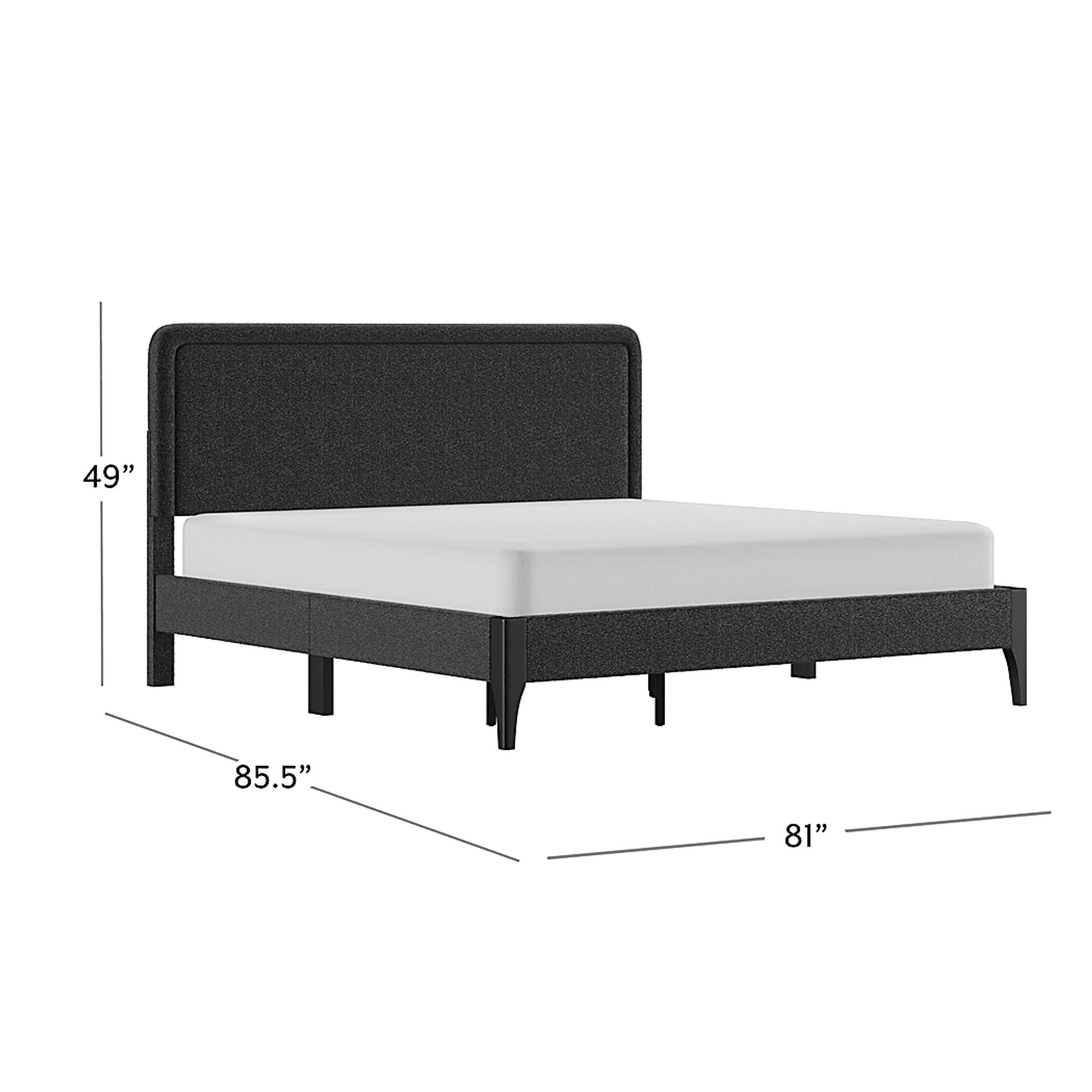 Nzadi Dark Gray King Bed - Image 4