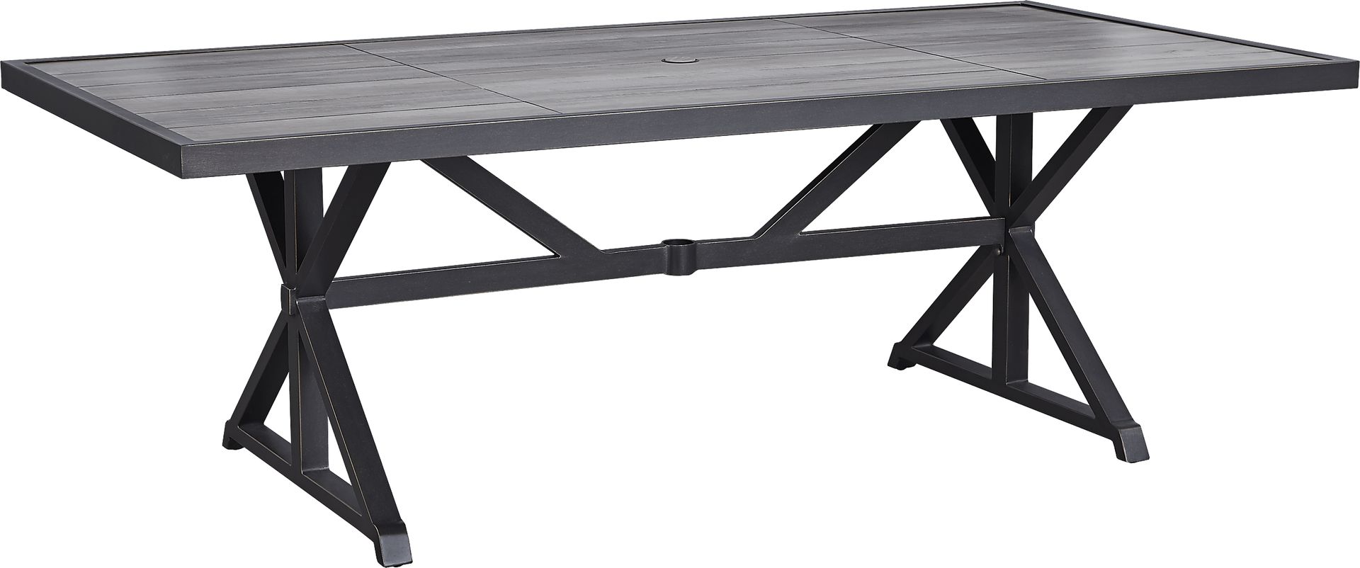 Oak Park Brown-Gray Outdoor Dining Table - Image 1