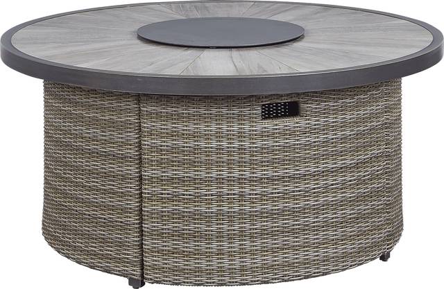 Oak Park Brown-Gray Outdoor Fire Pit - Thumbnail - Image 1