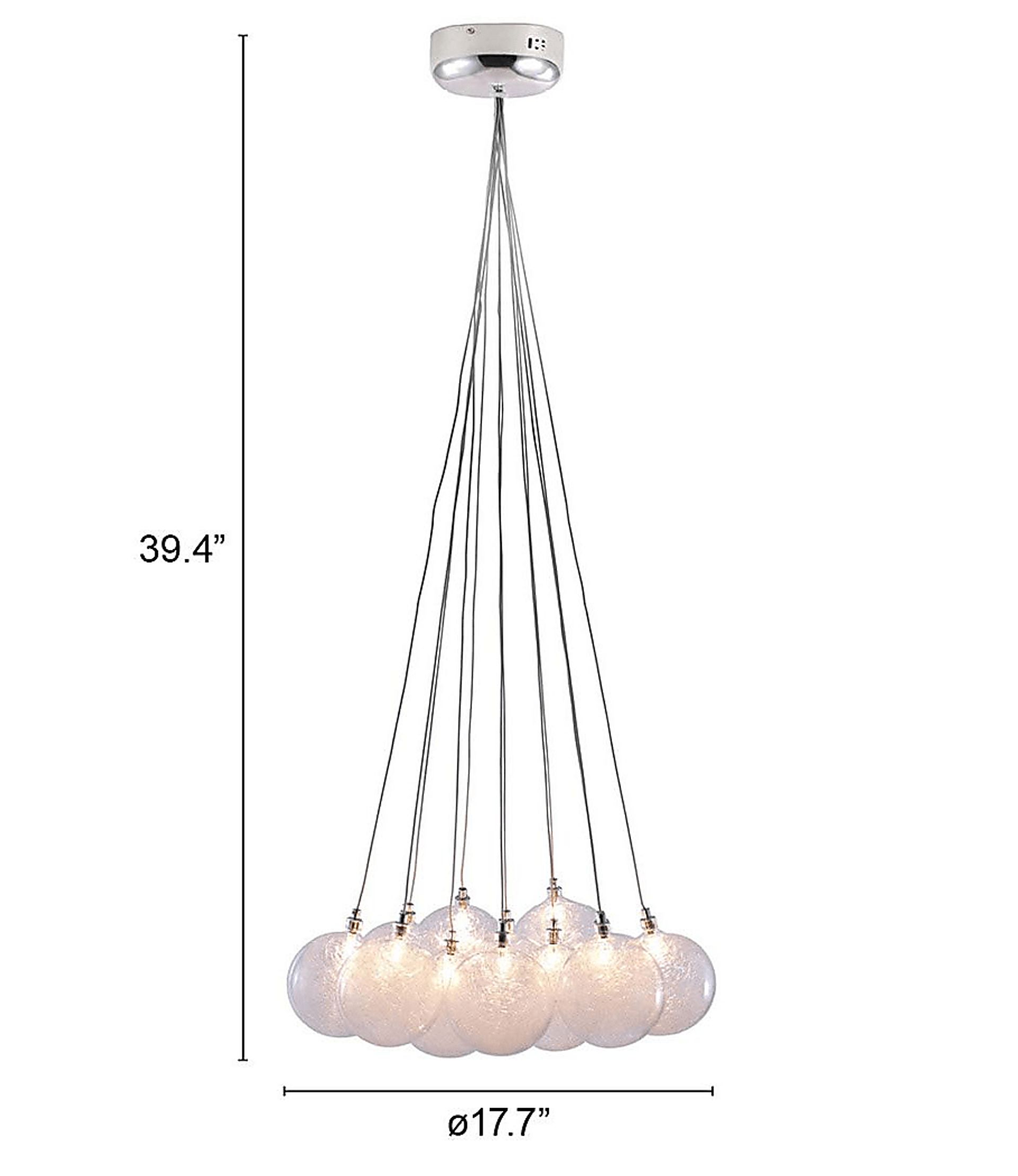 Oak Rim Lane Clear Chandelier - Image 4