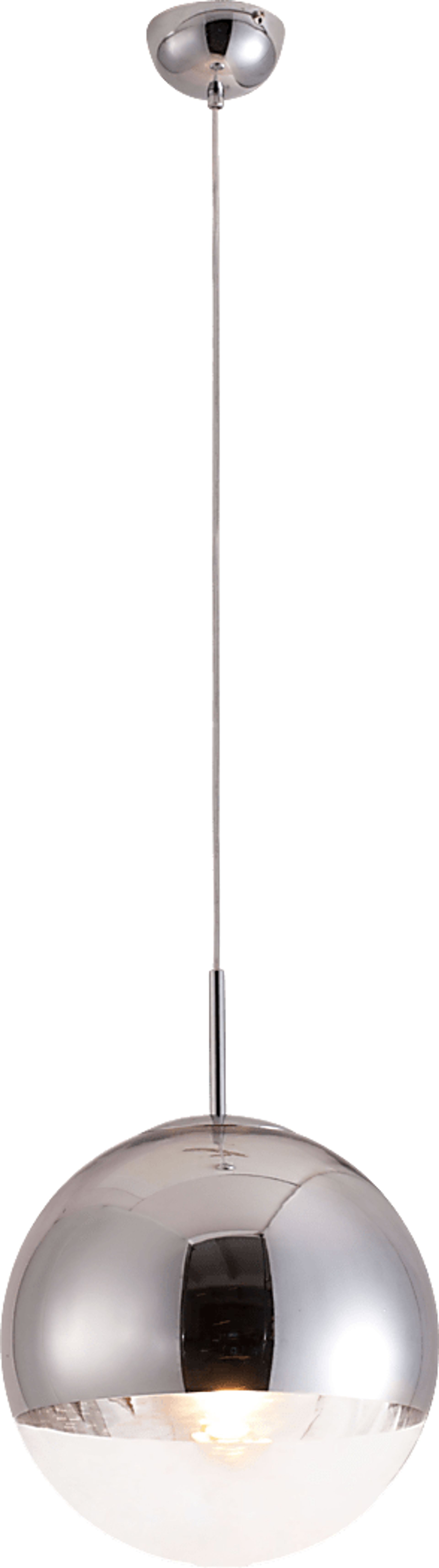 Oak Wood Drive Chrome Pendant - Image 2