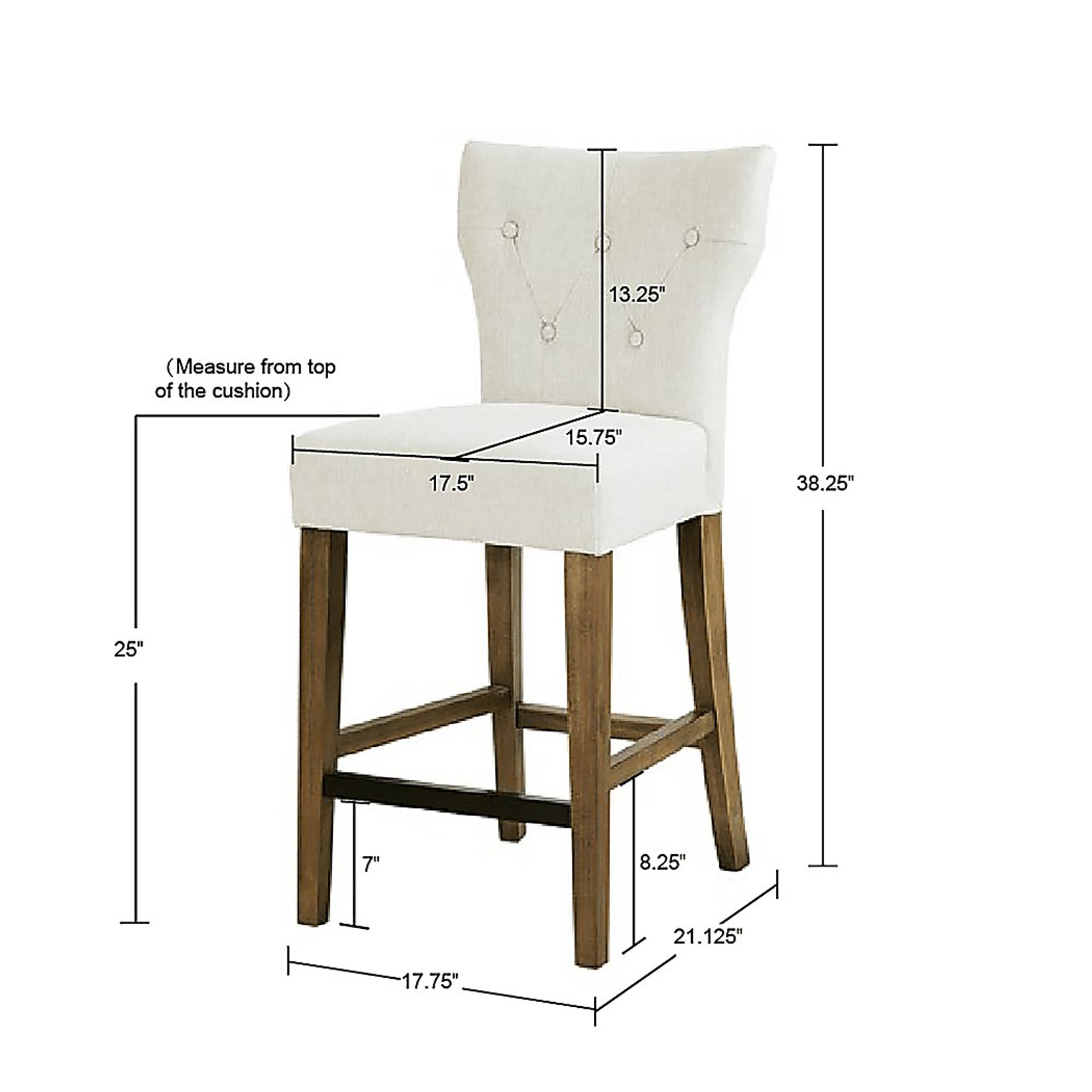 Oakendell Cream Counter Height Stool - Image 7