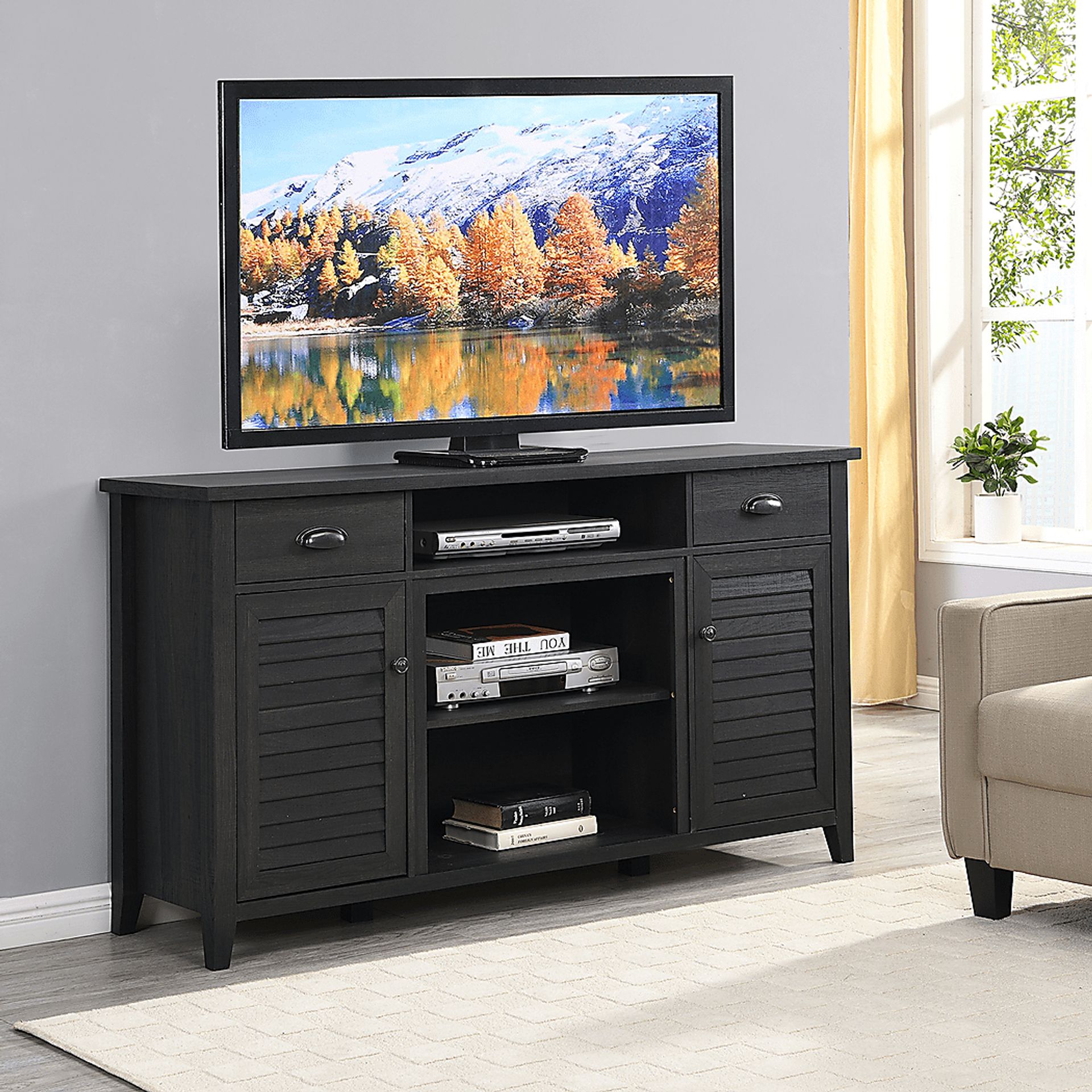 Oakenwald Black 60 in. Console - Image 4