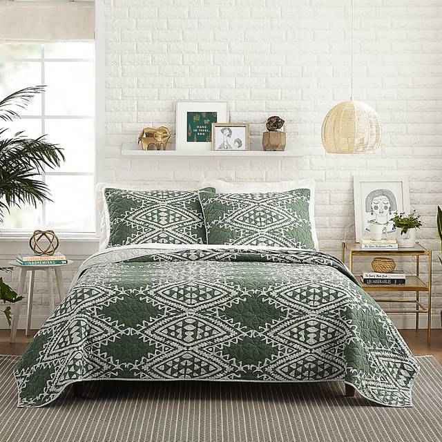 Jungalow by Justina II Green Full/Queen 3 Pc Quilt Set - Thumbnail - Image 2
