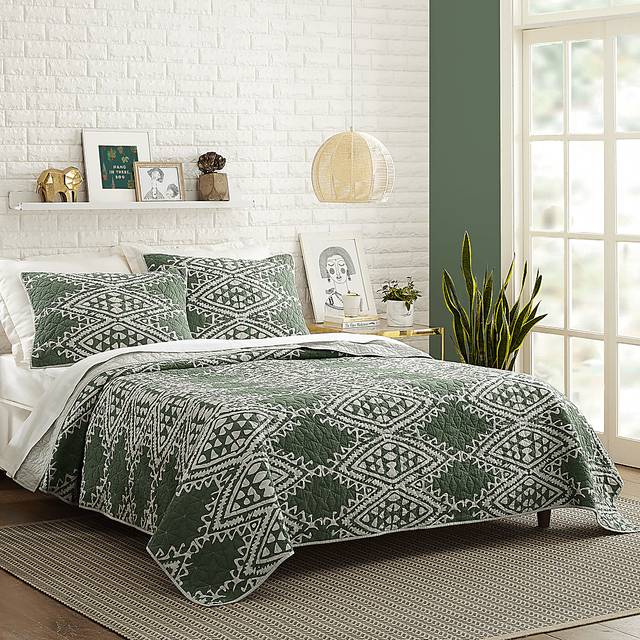 Jungalow by Justina II Green King 3 Pc Quilt Set - Thumbnail - Image 3