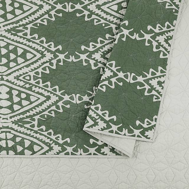 Jungalow by Justina II Green King 3 Pc Quilt Set - Thumbnail - Image 10
