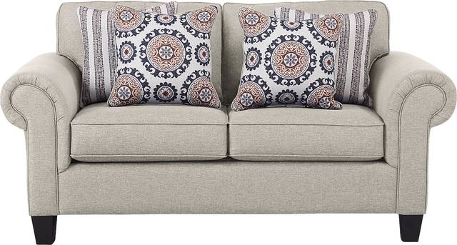 Oakhurst Beige Loveseat - Thumbnail - Image 1
