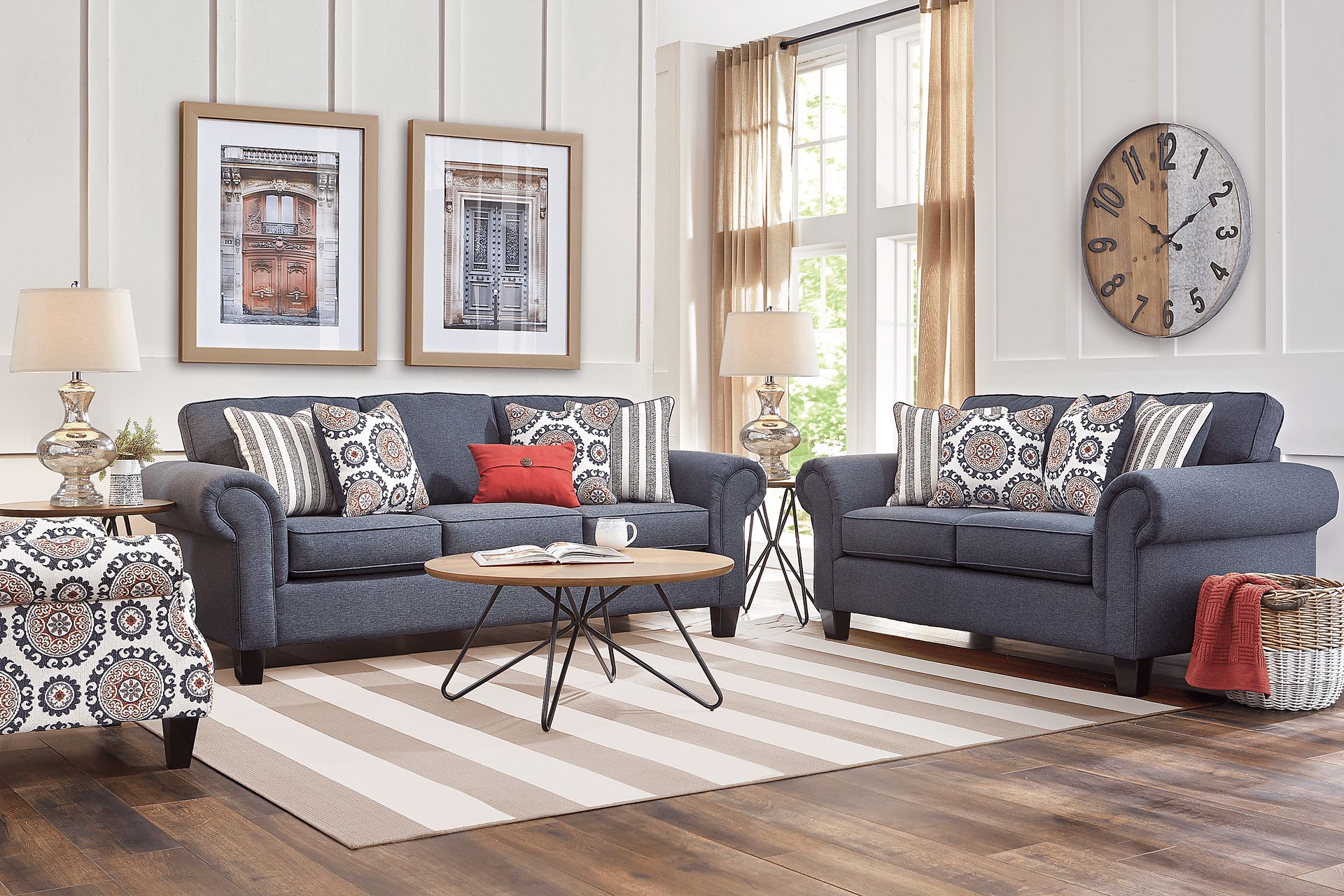 Oakhurst Denim 5 Pc Living Room - Image 1