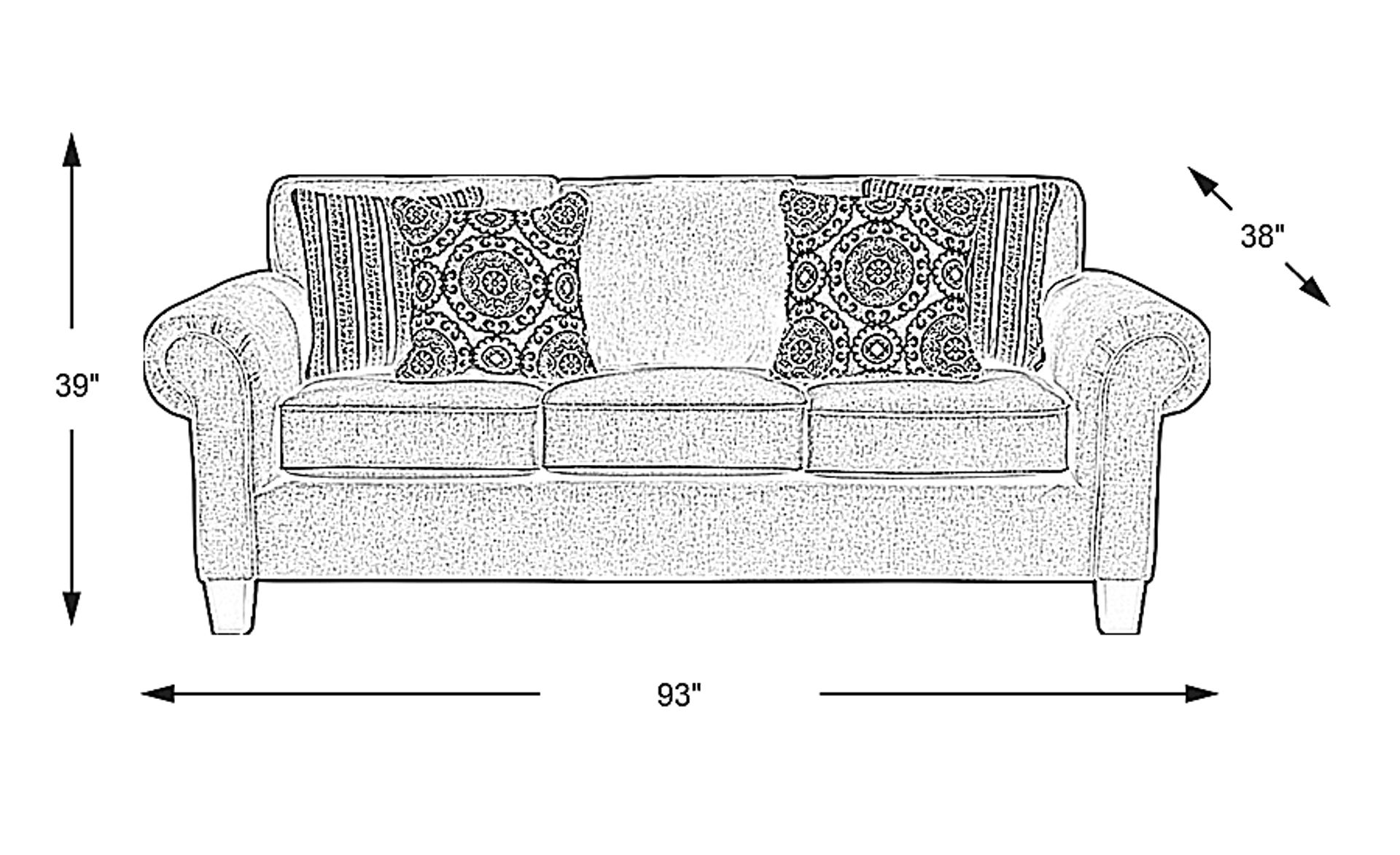 Dimension Image. Please refer to the Dimension Tab on this page for dimension details.