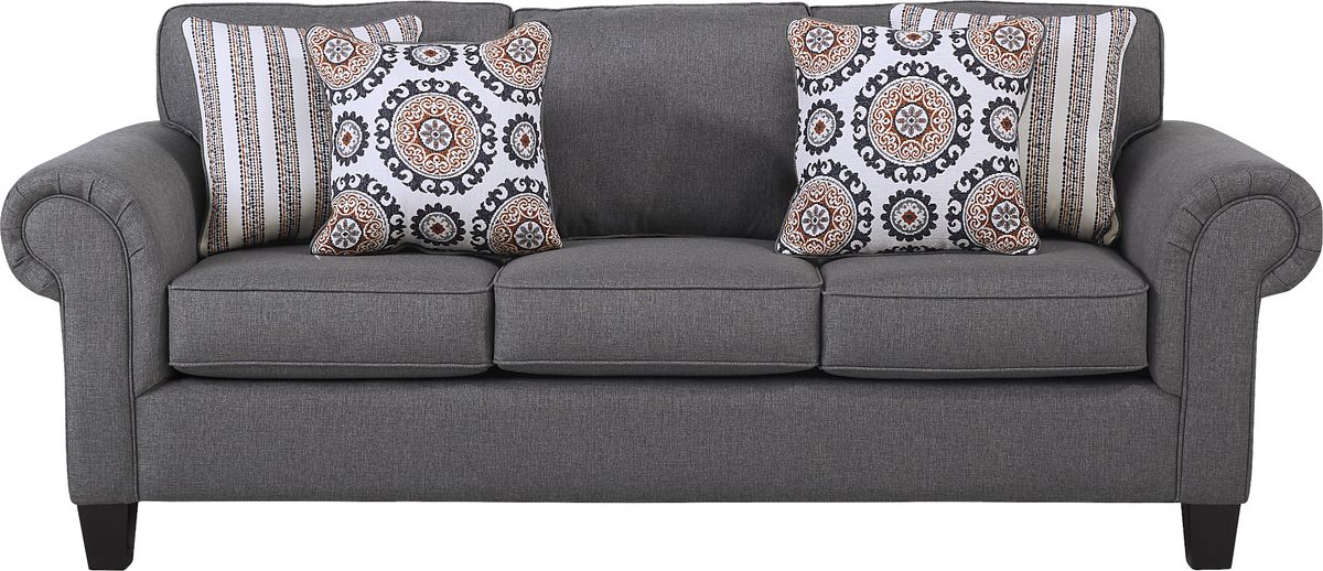 Oakhurst Gray Premium Sleeper Sofa | Rooms to Go