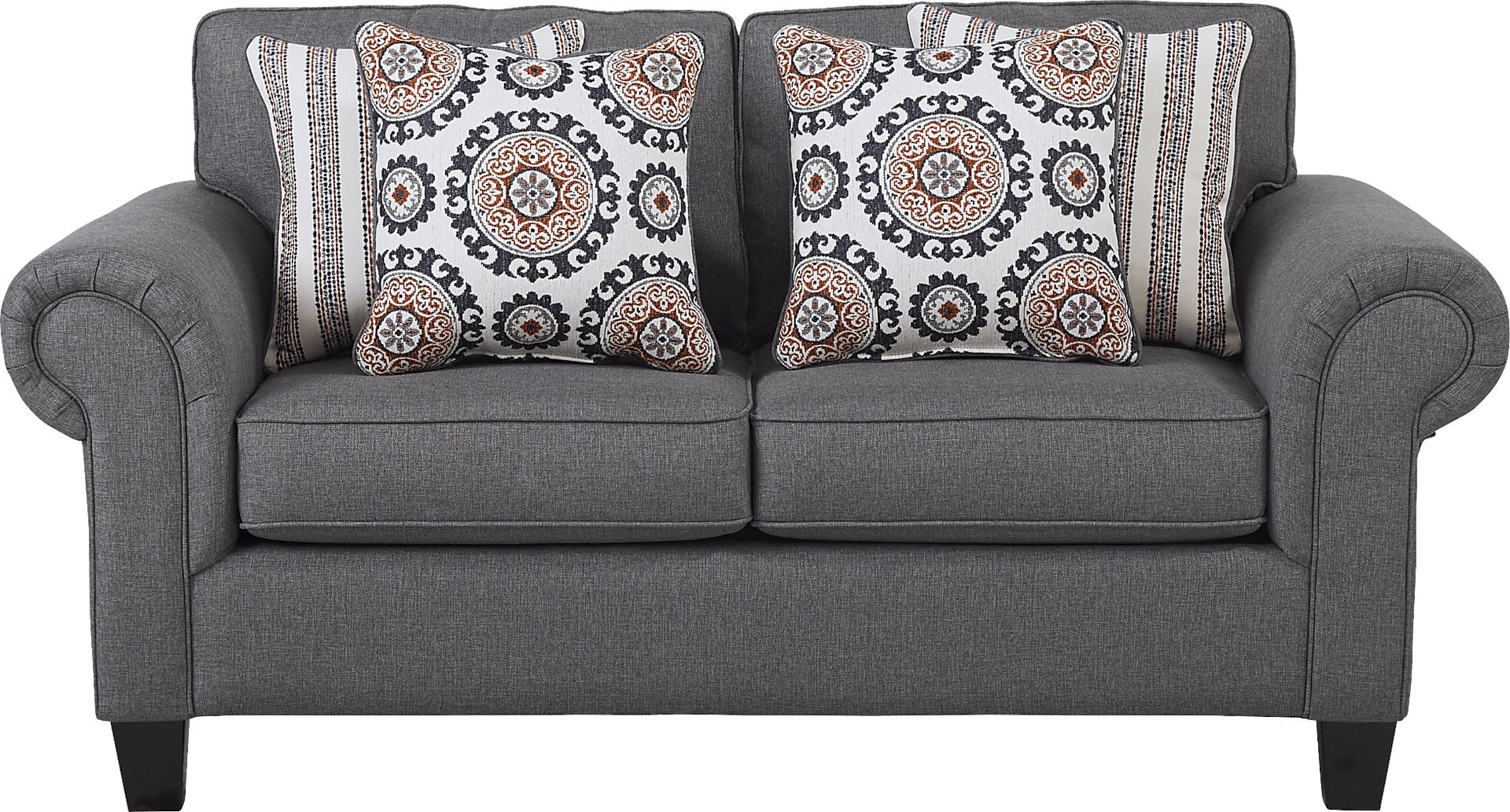 Oakhurst Gray Loveseat - Image 1