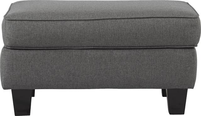 Oakhurst Gray Ottoman - Thumbnail - Image 2