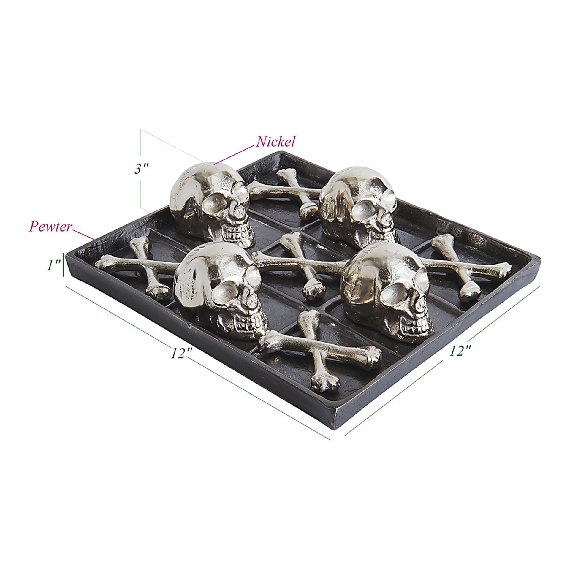 Oakington Black Tic Tac Toe Set - Image 3