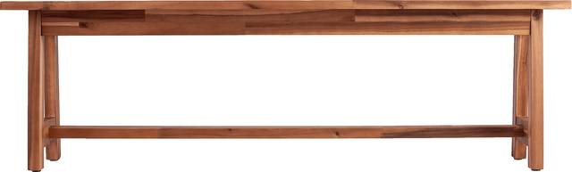 Oaklane Natural Outdoor Dining Bench - Thumbnail - Image 3