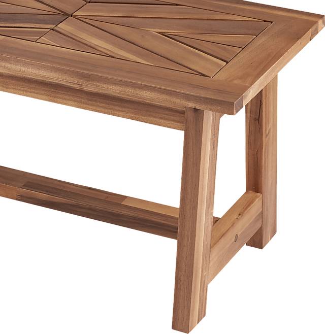 Oaklane Natural Outdoor Dining Bench - Thumbnail - Image 5