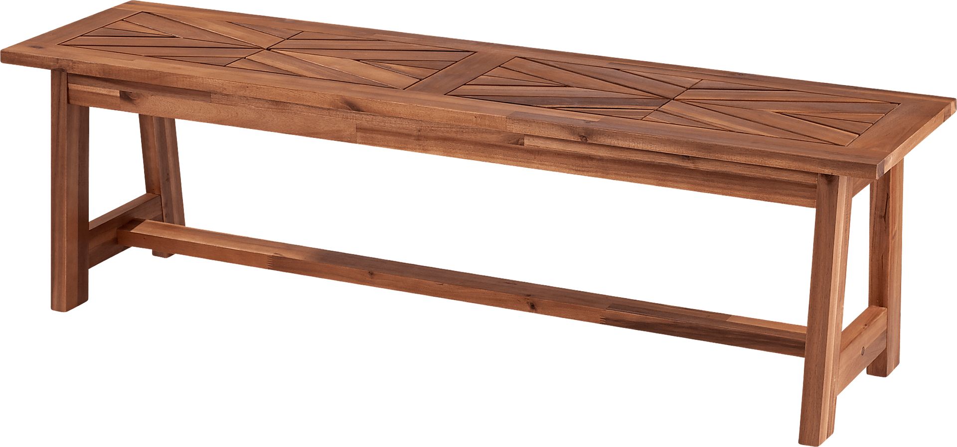 Oaklane Natural Outdoor Dining Bench - Image 1
