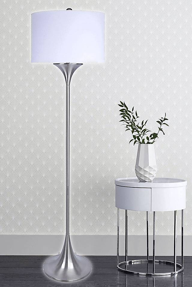 Oaklawn Point Nickel Floor Lamp - Thumbnail - Image 2