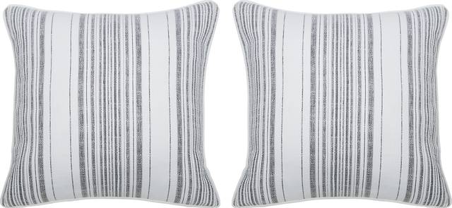 Oaklee Ebony Indoor/Outdoor Accent Pillow, Set of Two - Thumbnail - Image 1