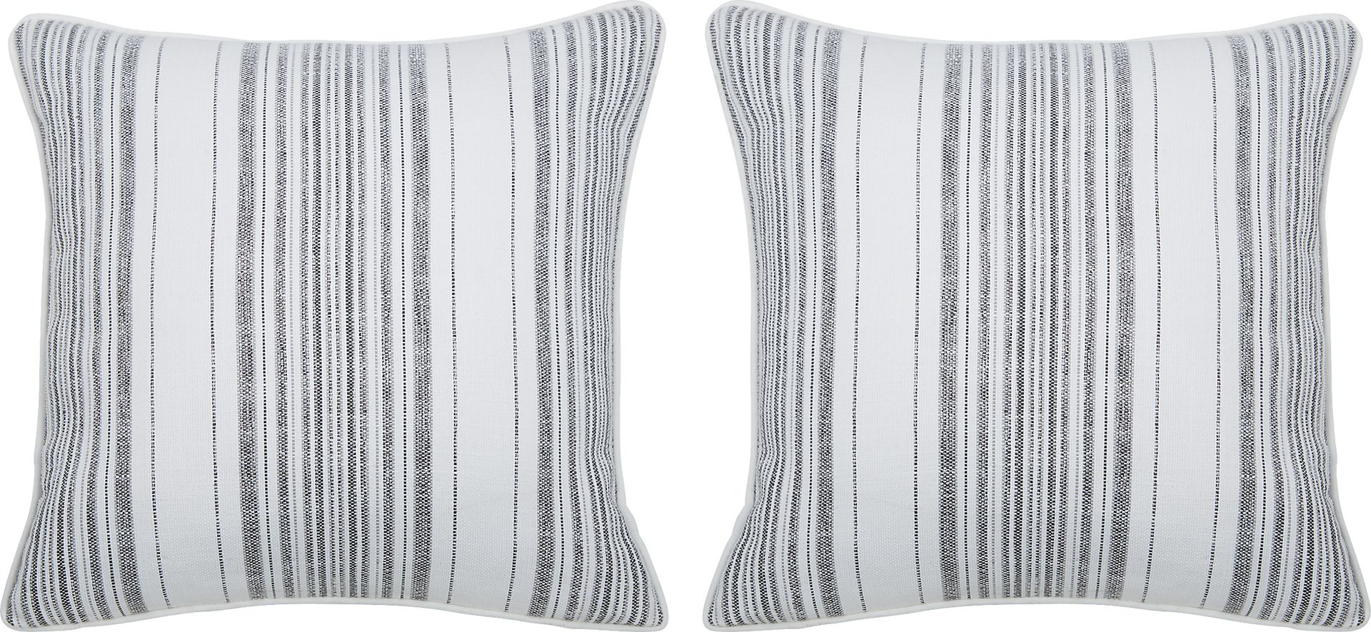 Oaklee Ebony Indoor/Outdoor Accent Pillow, Set of Two - Image 1