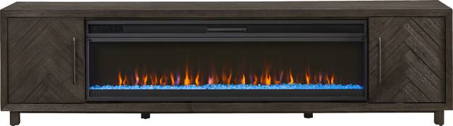 Oakleigh Charcoal 96" Credenza with Electric Fireplace - Thumbnail - Image 1