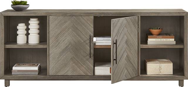 Oakleigh Gray 80" Credenza - Thumbnail - Image 2