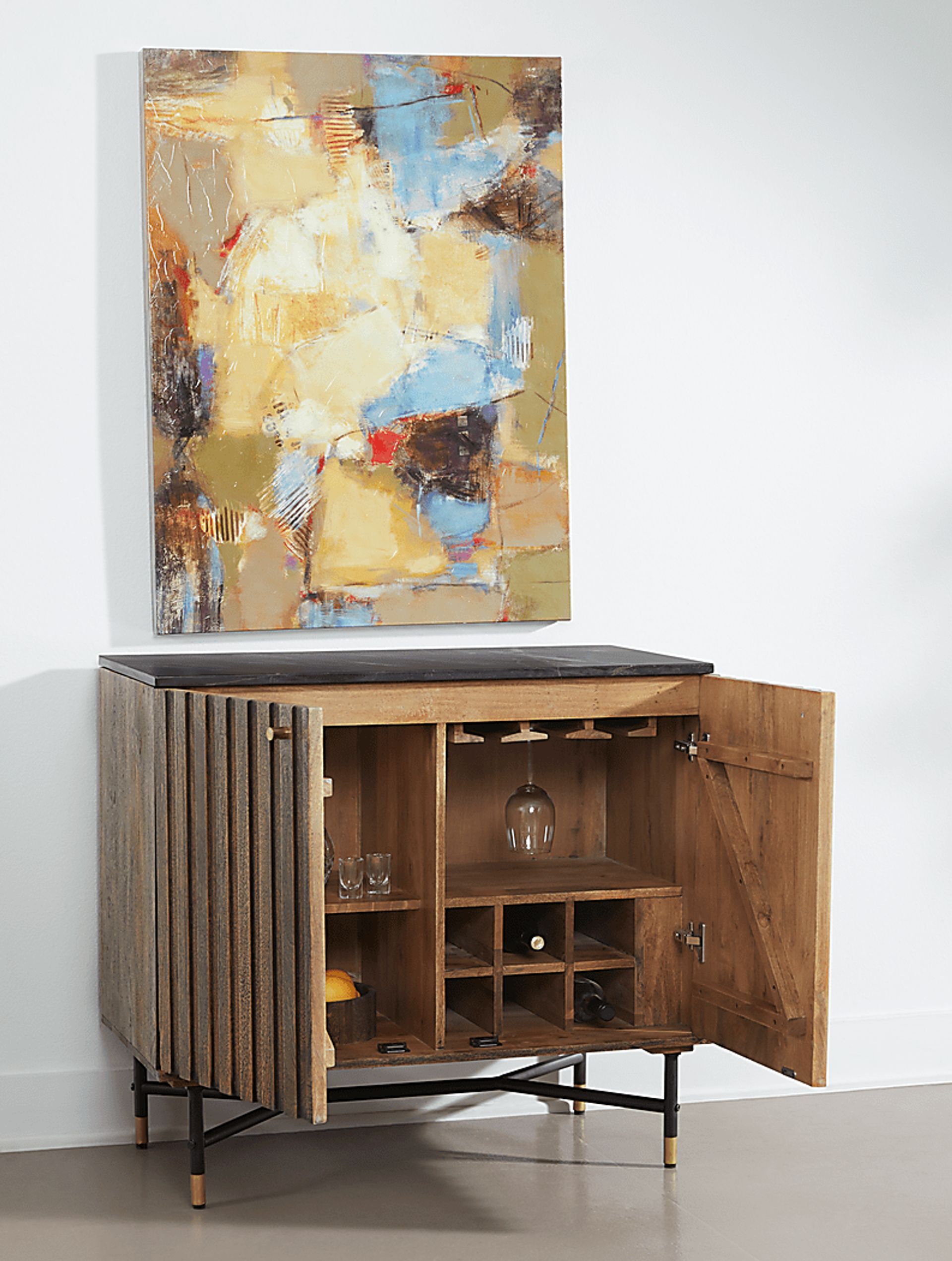Oaklett Brown Accent Cabinet - Image 3