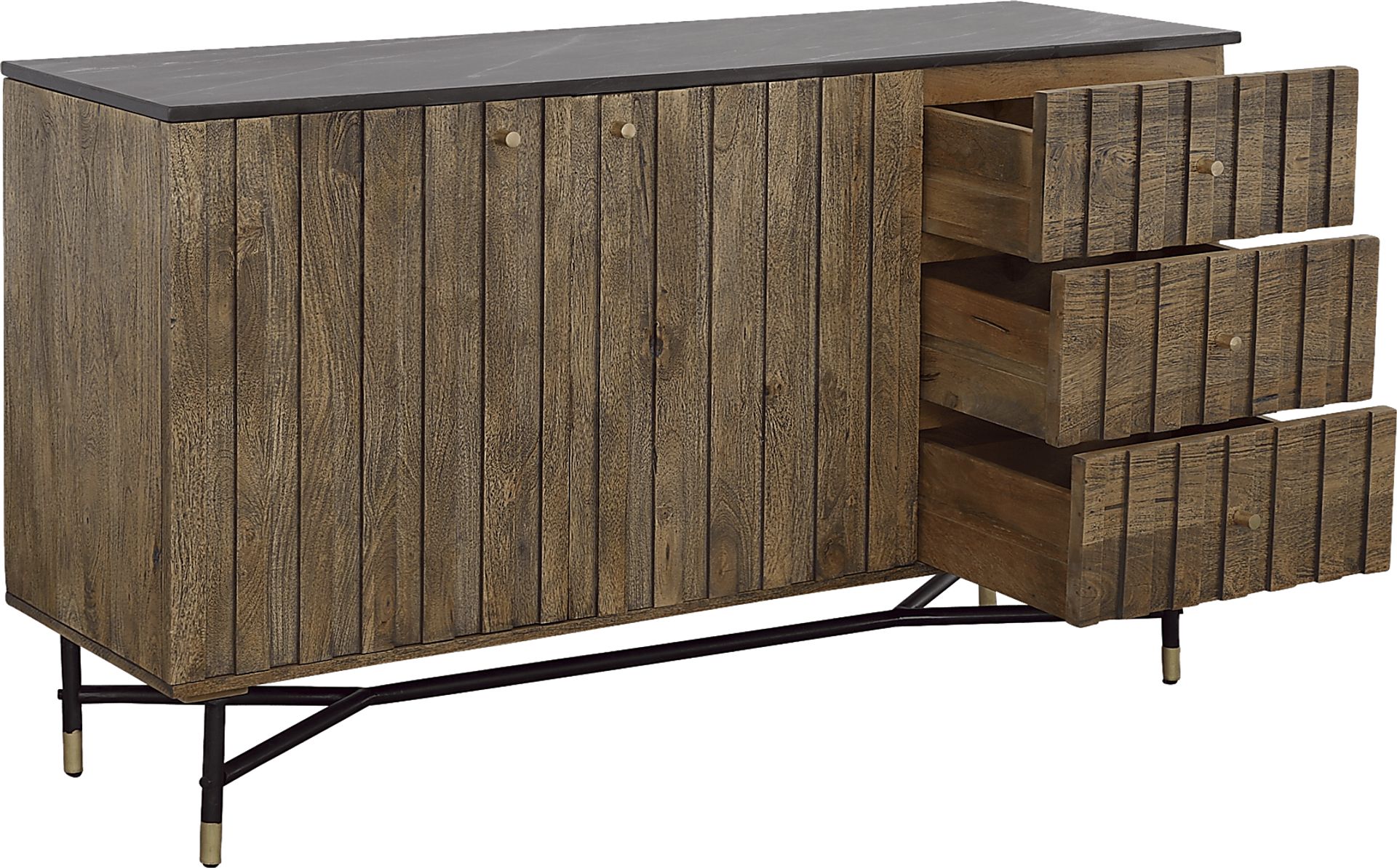 Oaklett Brown Credenza - Image 4