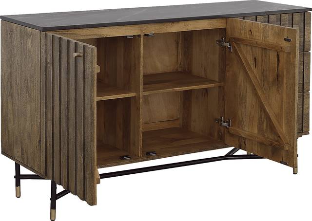 Oaklett Brown Credenza - Thumbnail - Image 5