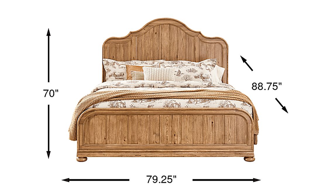 Oaklin Ridge Brown 3 Pc King Panel Bed