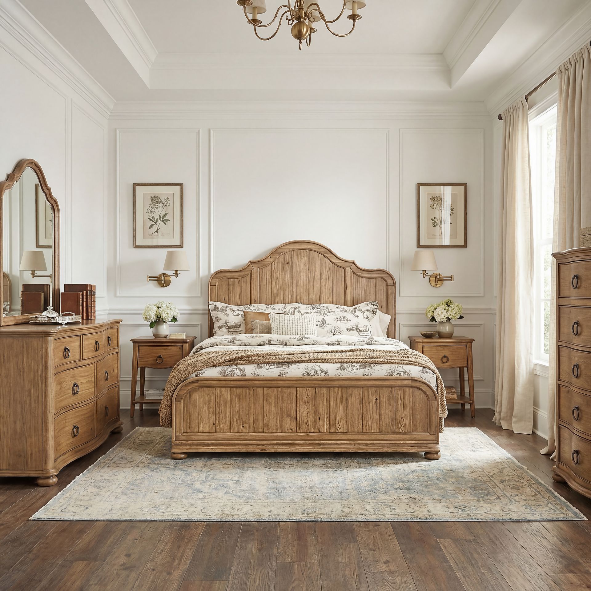 Oaklin Ridge Brown 7 Pc Queen Panel Bedroom - Image 6