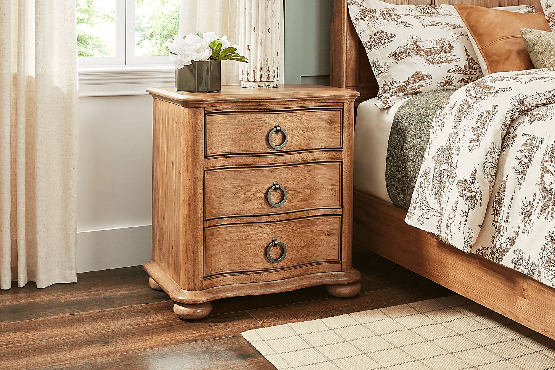 Oaklin Ridge Brown 7 Pc King Panel Bedroom - Image 12