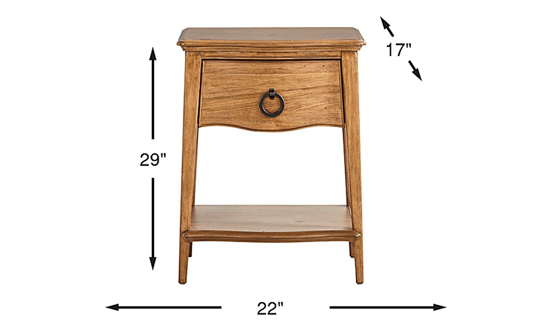 Oaklin Ridge Brown Nightstand
