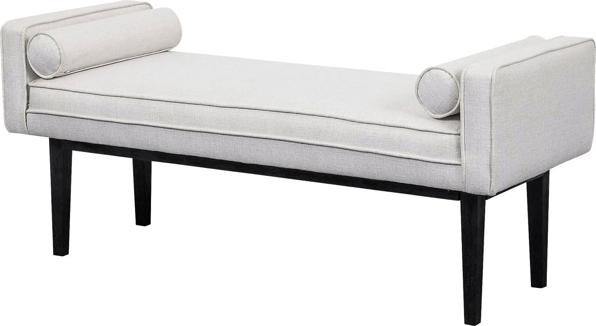 Oakmere White Bed Bench | Rooms to Go