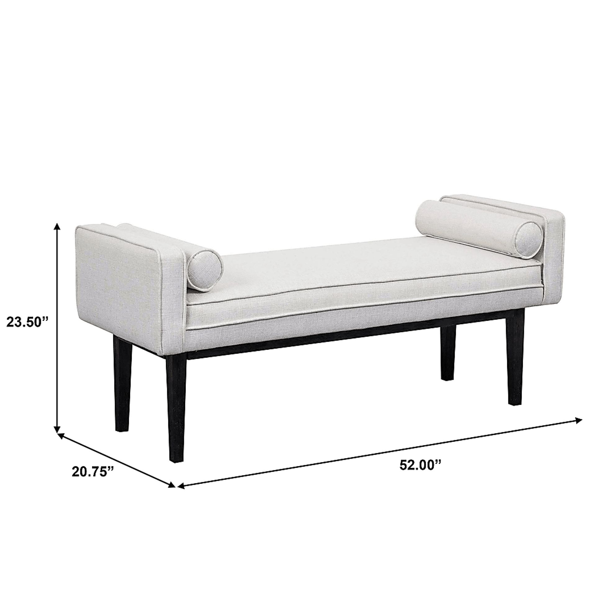 Oakmere White Bed Bench - Image 6