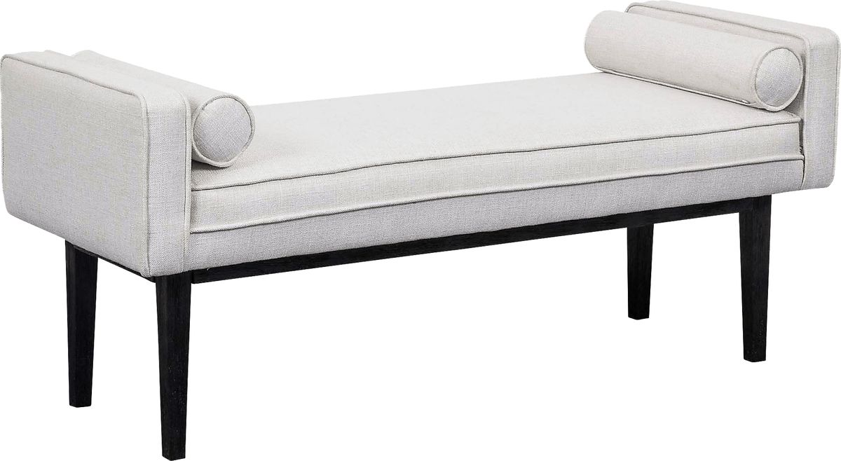 Oakmere White Bed Bench | Rooms to Go