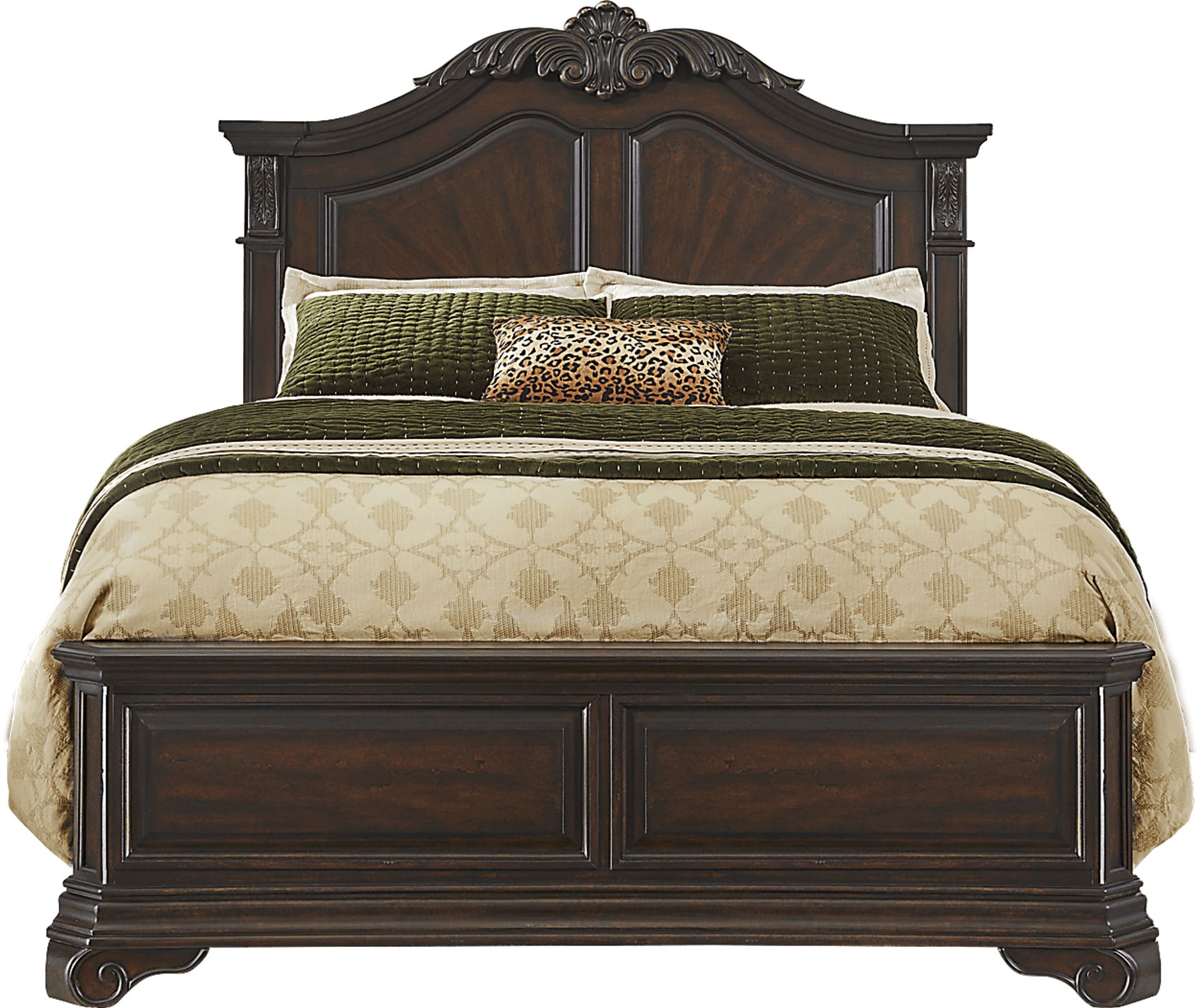 Oakmont Brown Cherry 7 Pc King Bedroom - Image 2