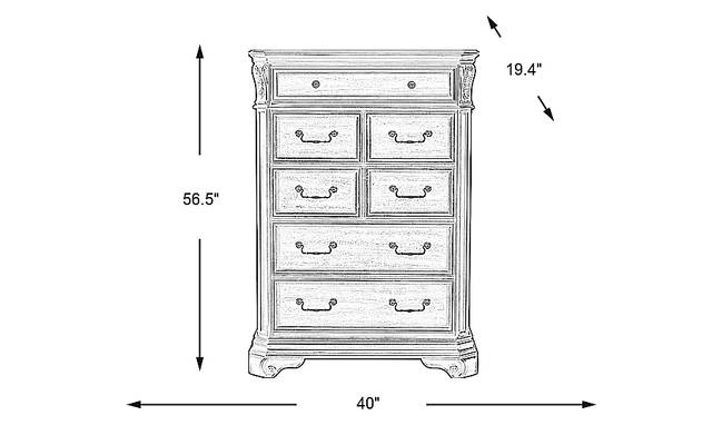 Dimension Image. Please refer to the Dimension Tab on this page for dimension details.