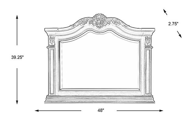 Dimension Image. Please refer to the Dimension Tab on this page for dimension details.