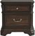 Oakmont Brown Cherry Nightstand with LED Light and USB Charging
