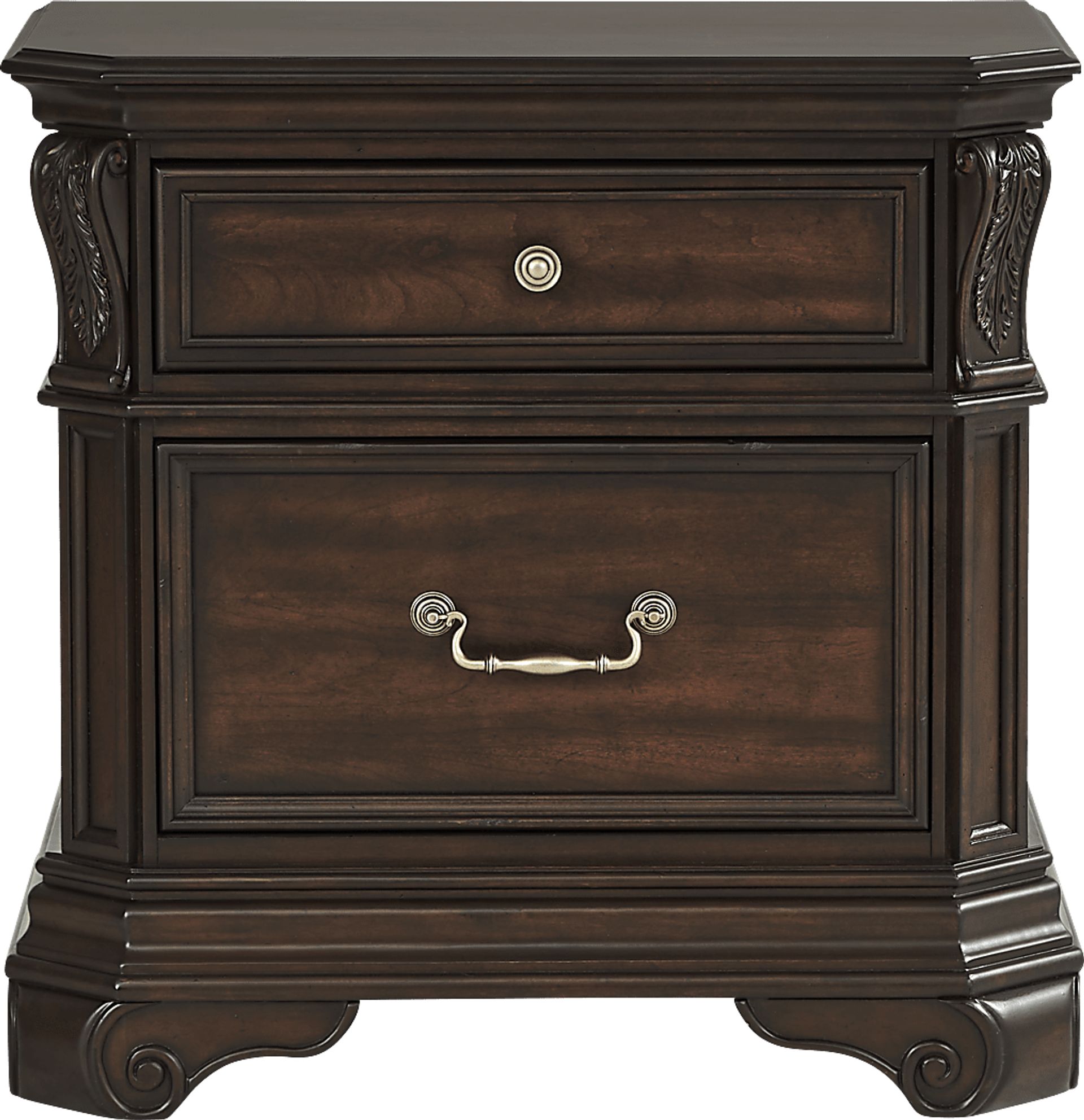 Oakmont Brown Cherry 7 Pc King Bedroom - Image 9