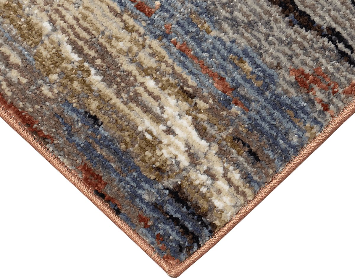 Oakpoint Blue,Brown,Gray,Red Rugs | Rooms to Go