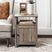 Oaks Circle Gray End Table