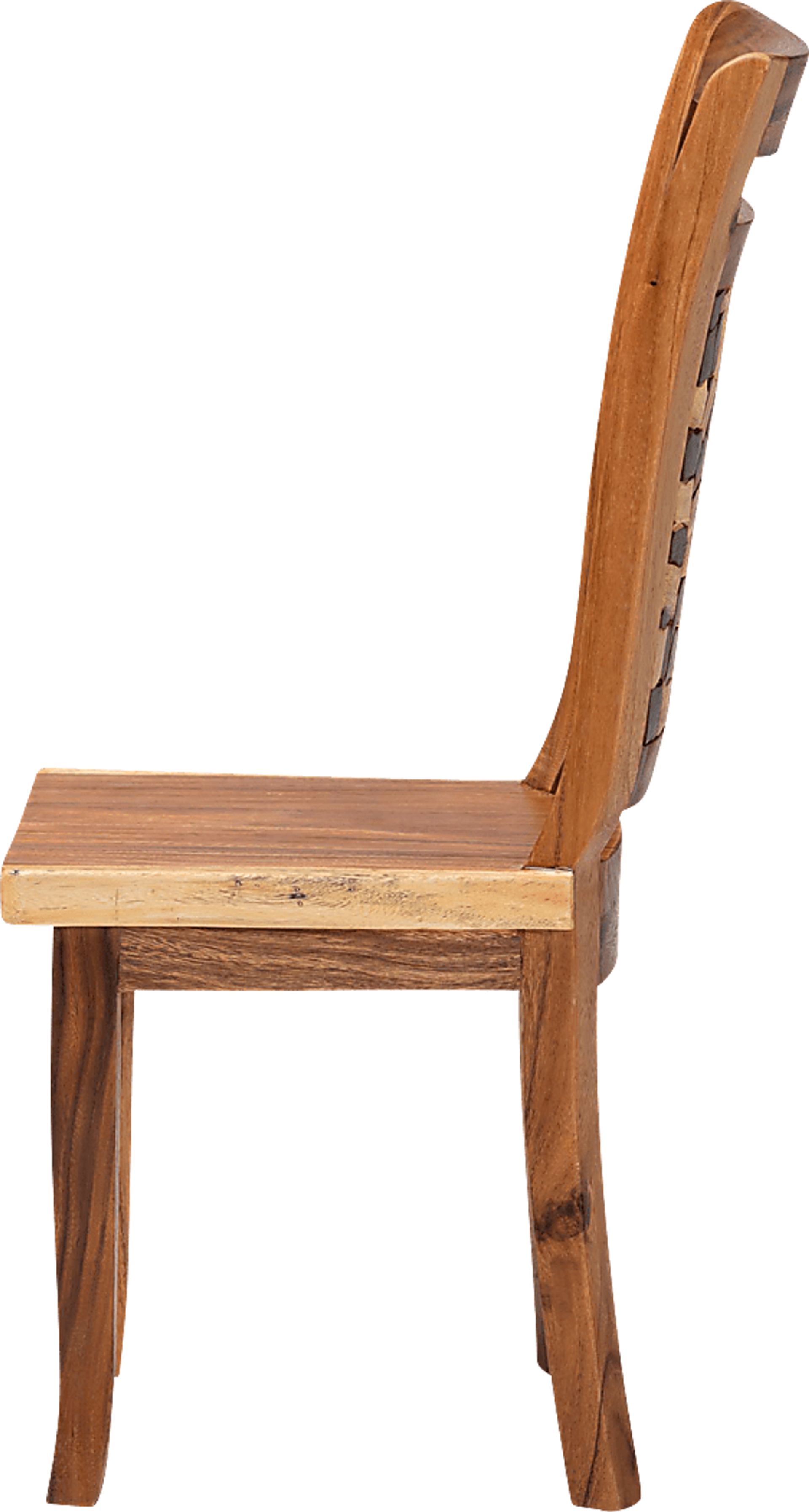 Oaktube Brown Dining Chair - Image 5