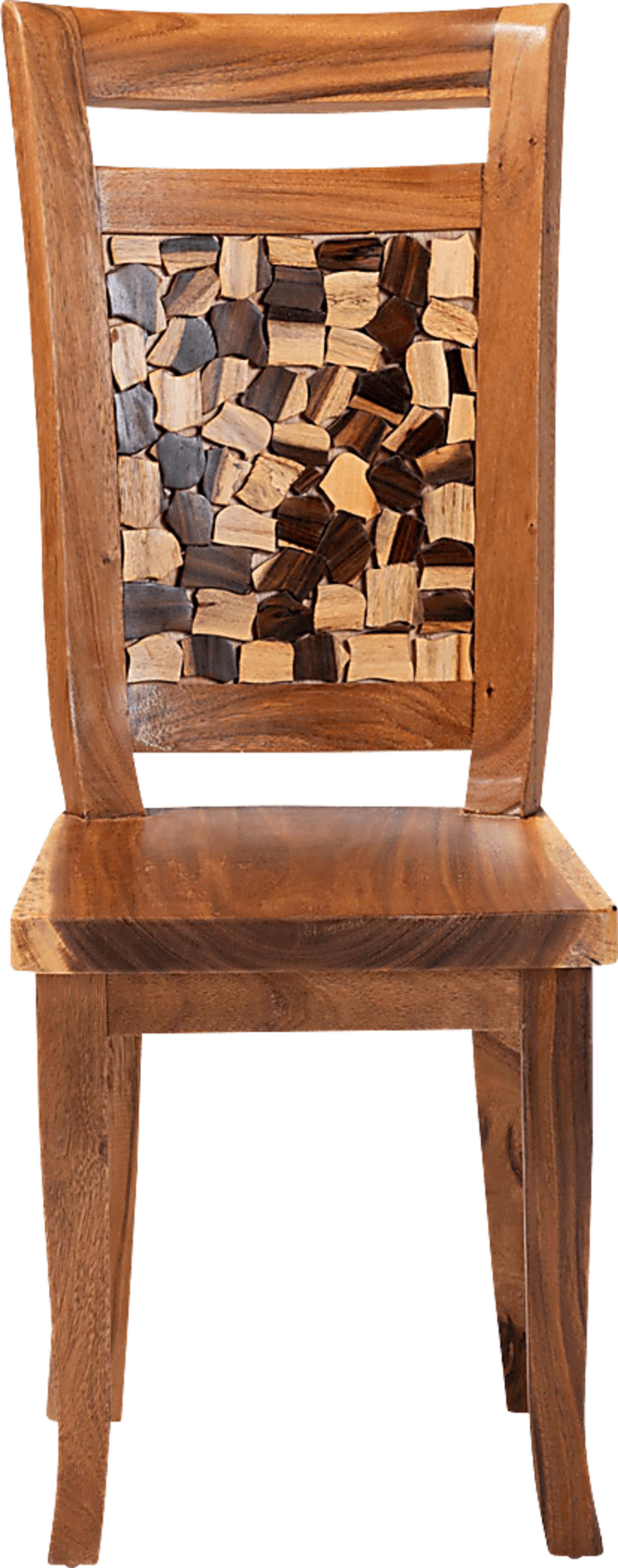 Oaktube Brown Dining Chair - Image 6